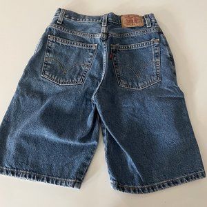 Vintage Levi’s Long Dad Shorts Bermuda Dark Wash